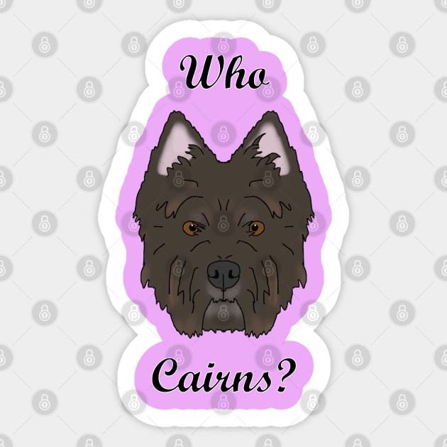 Who Cairns? Sticker by childofthecorn